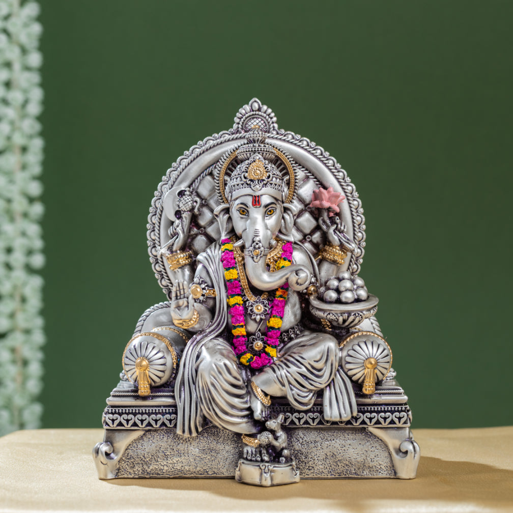 Shubh Mangal Ganpati ( SILVER PLATED )