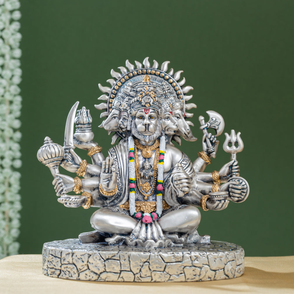 Panchmukhi Hanuman ( SILVER PLATED )