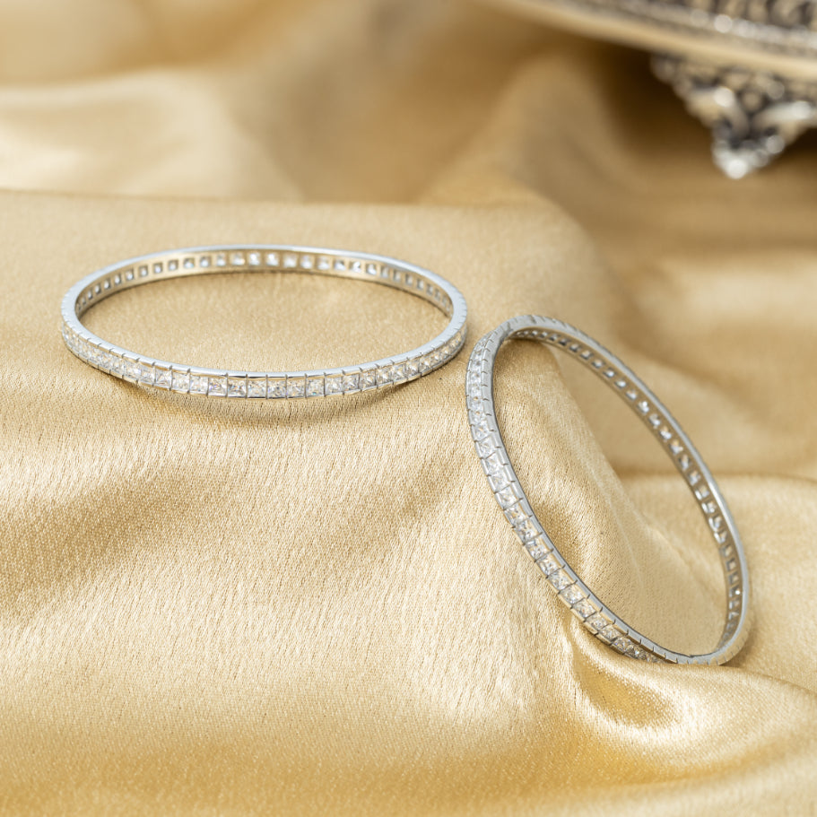 Lustra Stones Bangles (Pair)