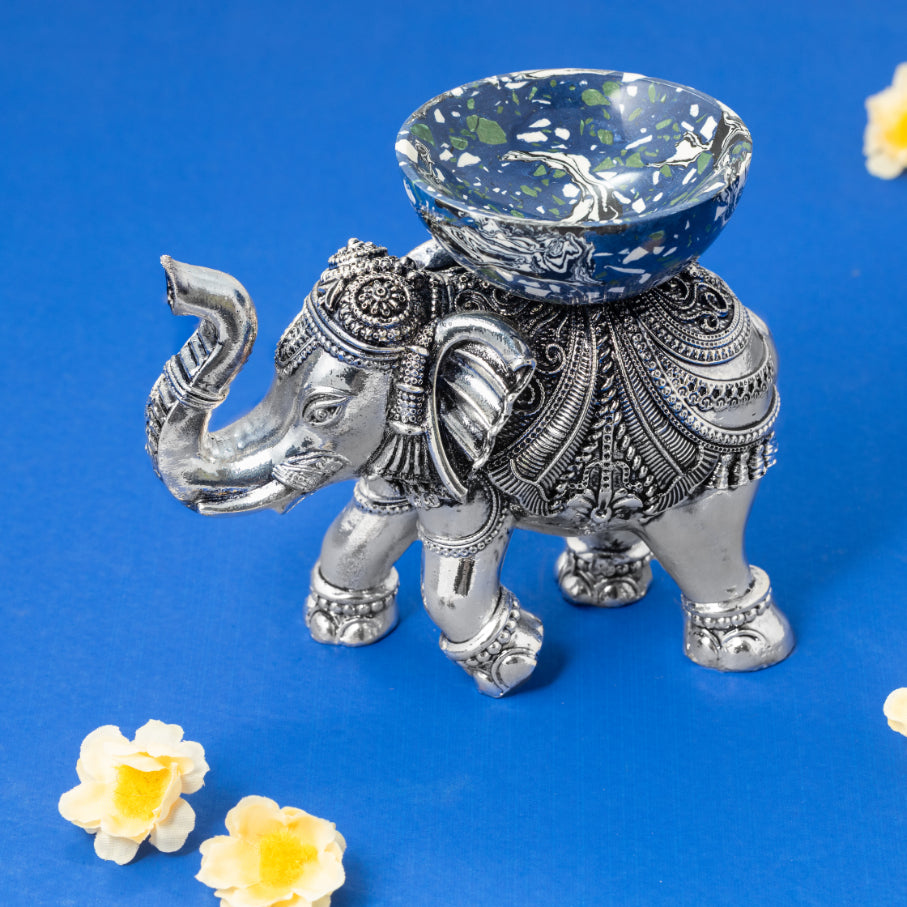Silver-Plated Elephant