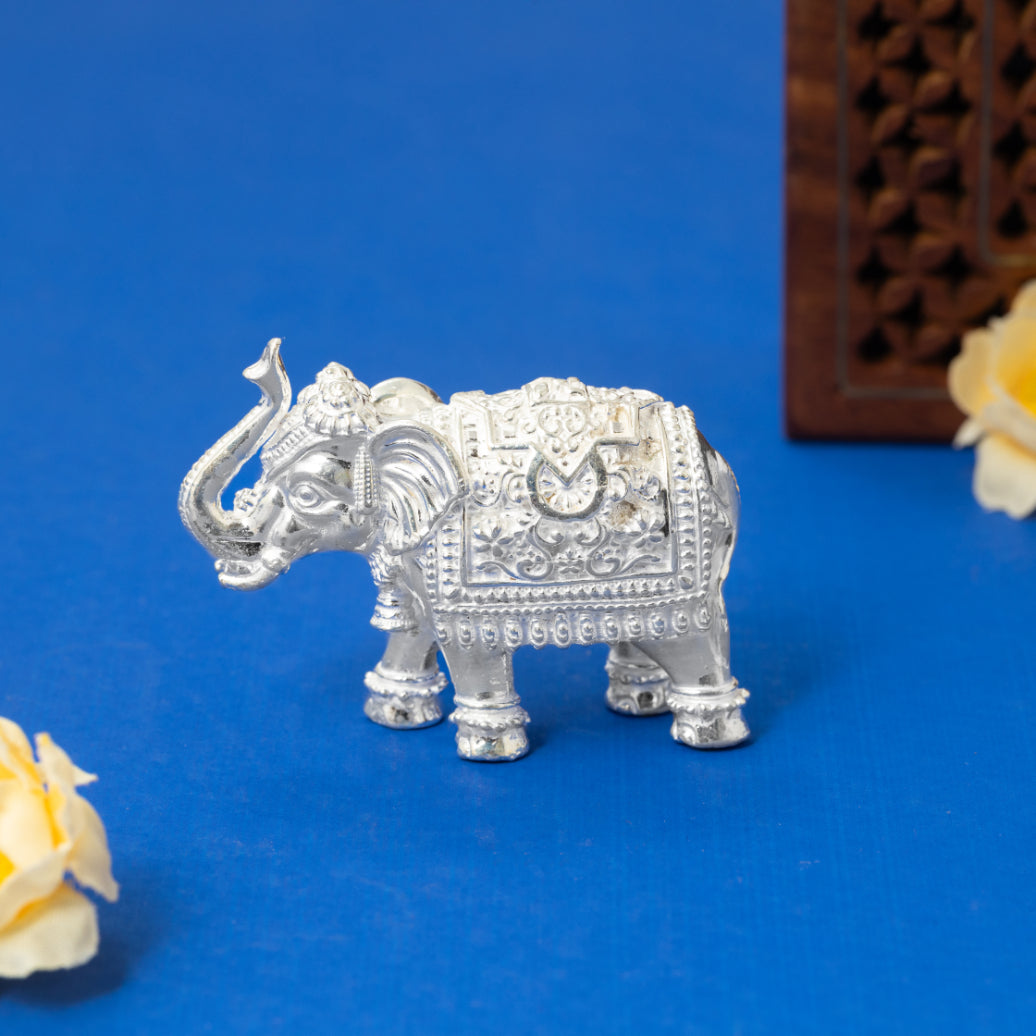 Silver Serenity Elephant