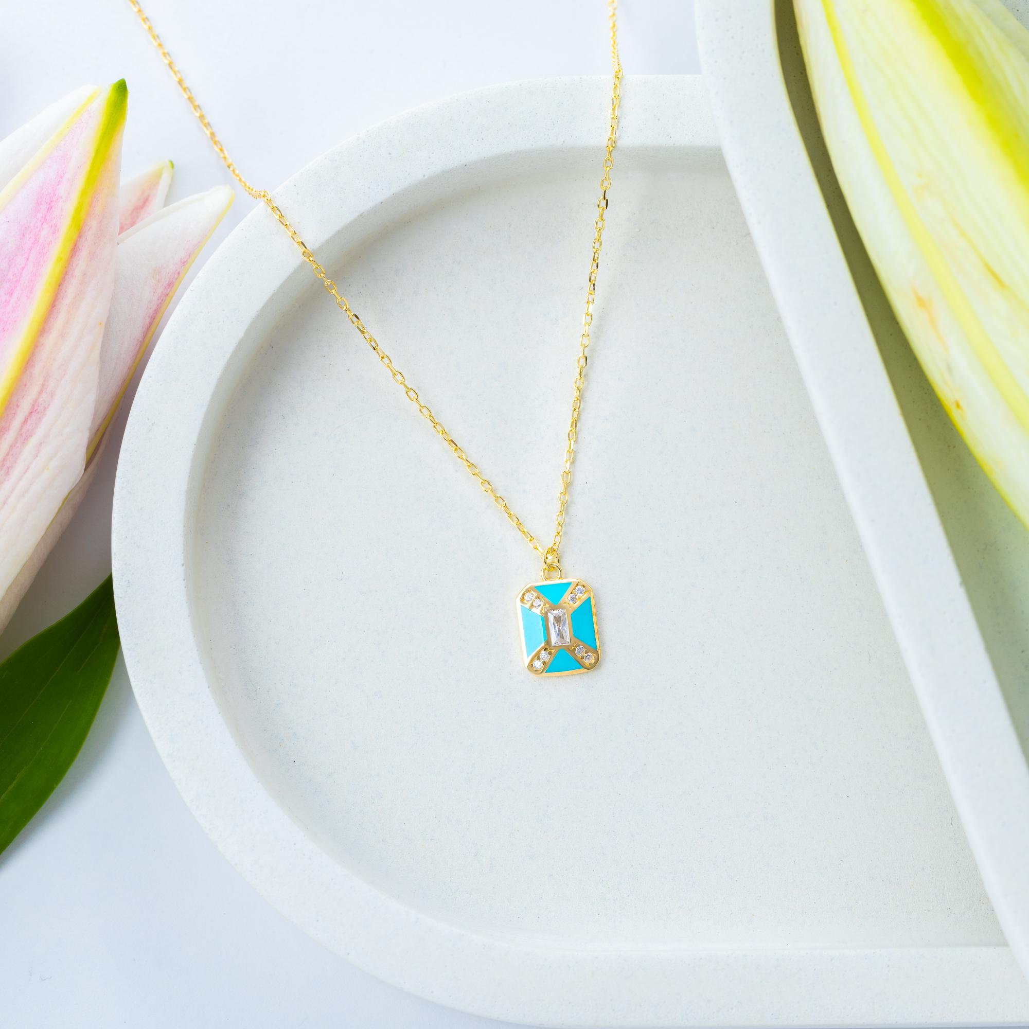 Aqua Brilliance Necklace