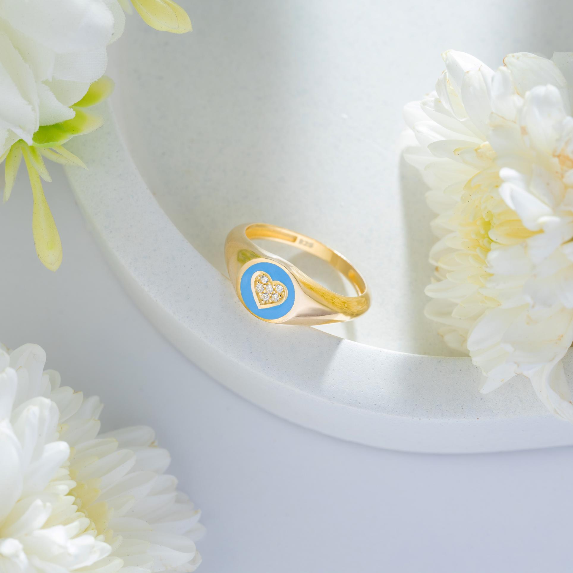Azure Amour Ring