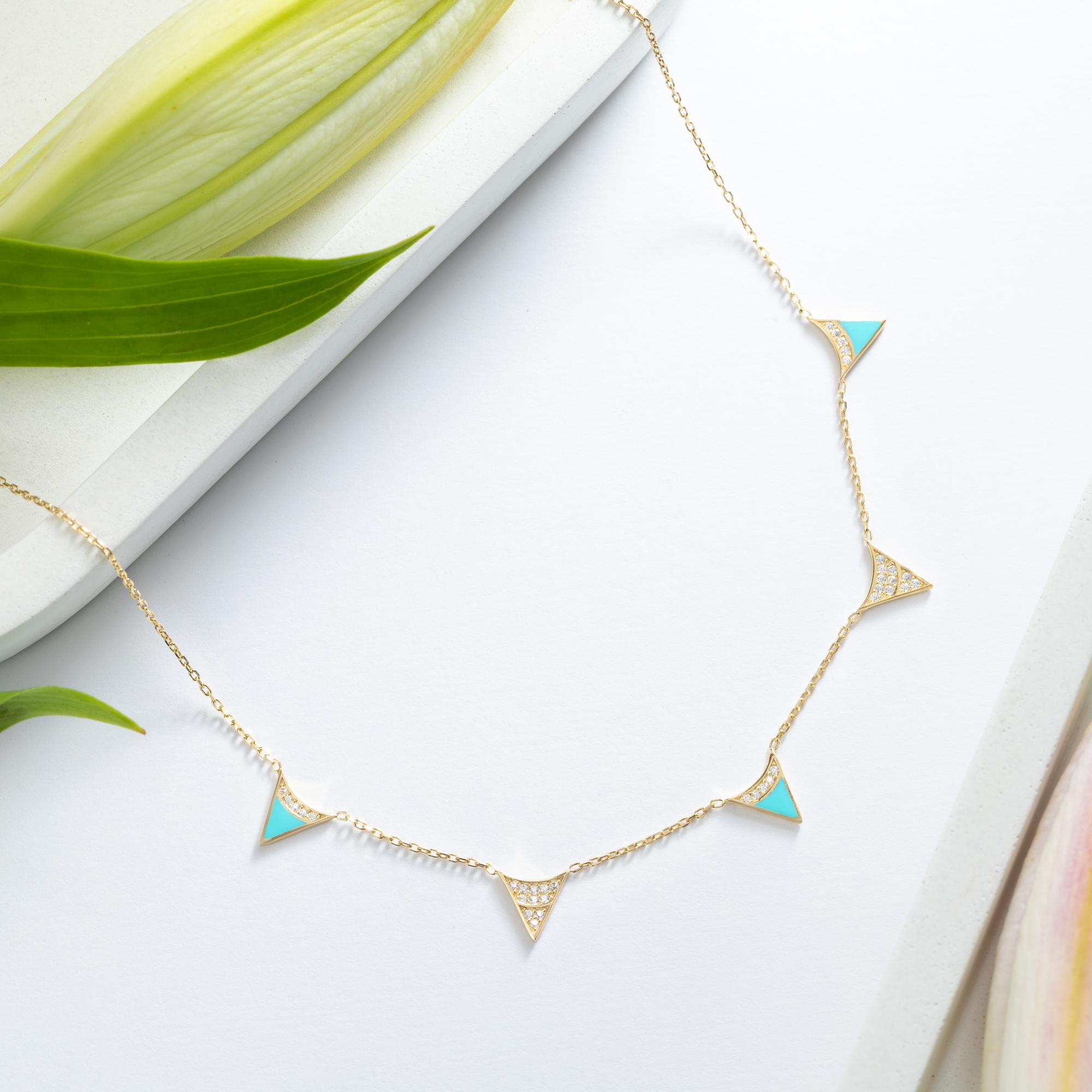 Azure Prism Necklace