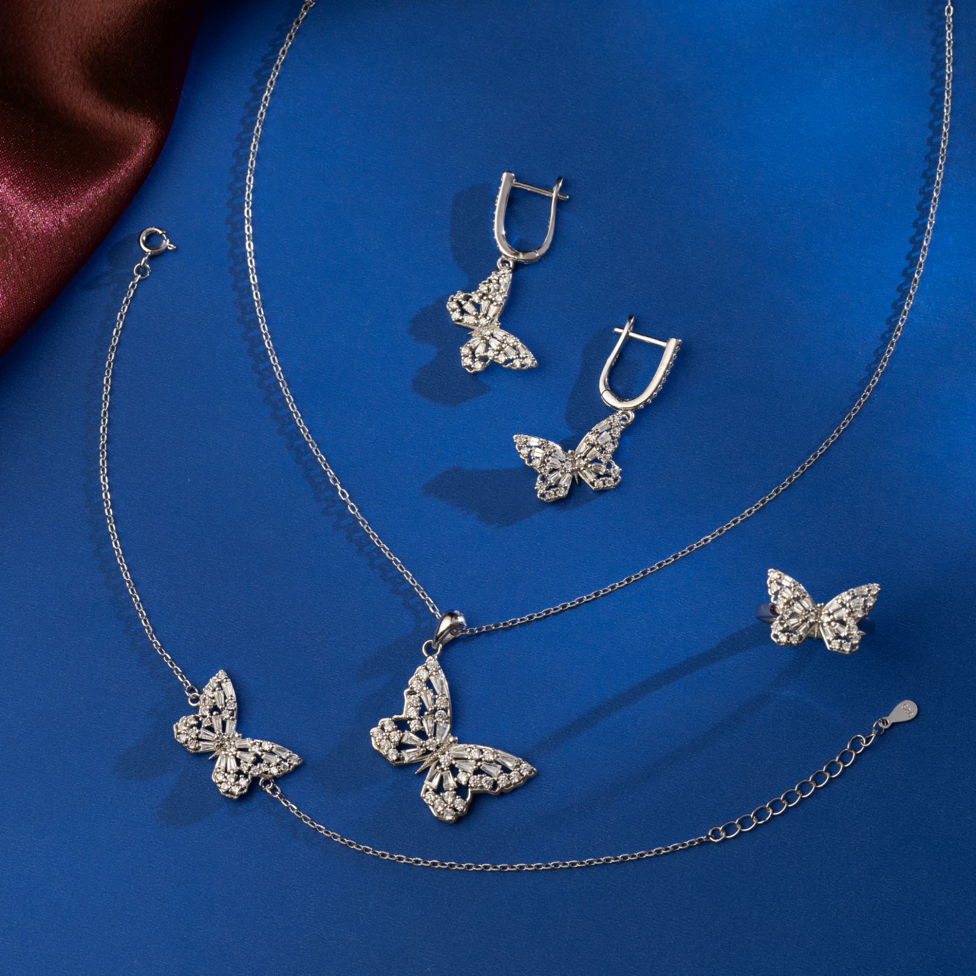 Celestia Butterfly Necklace Set