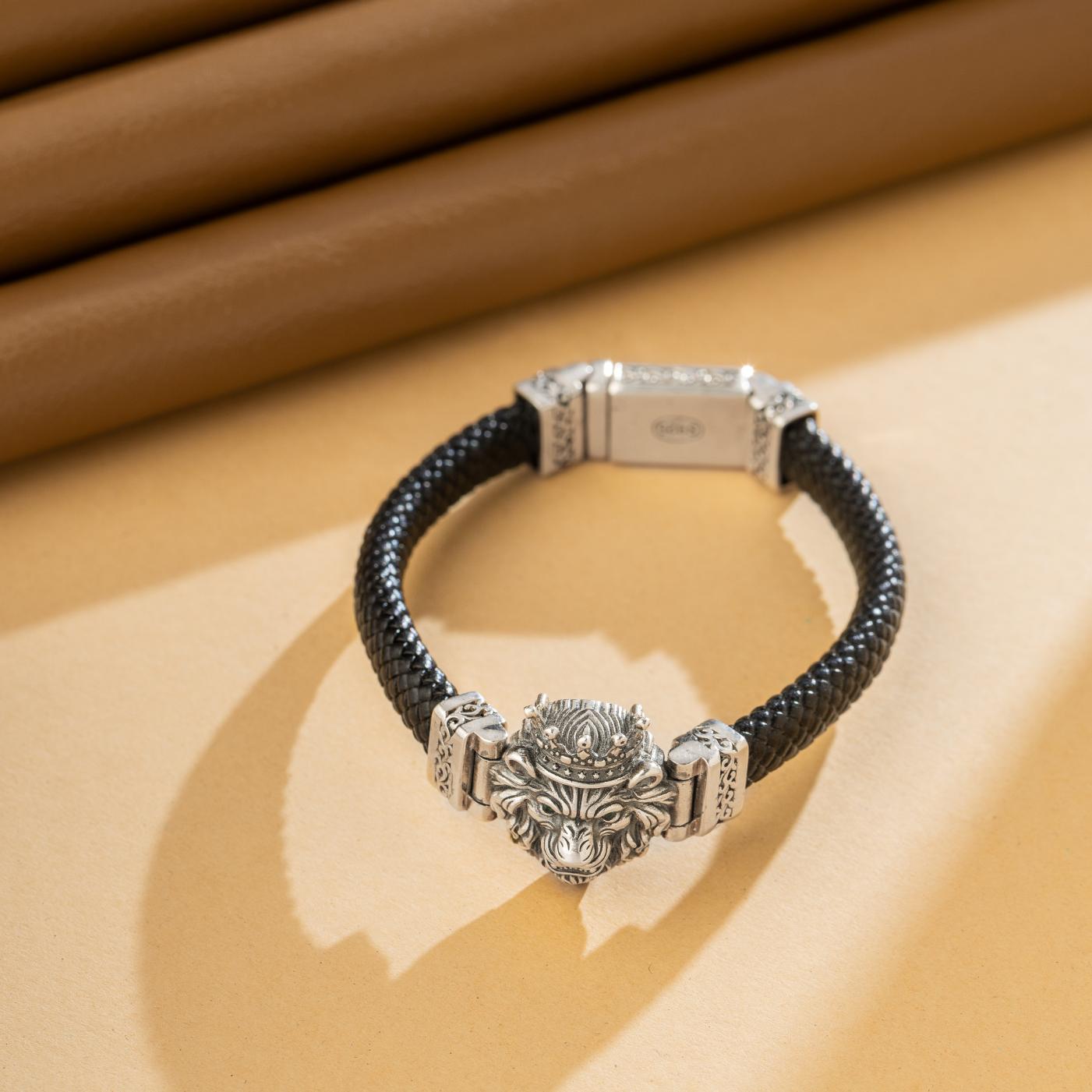 Crowned Valor Lion Bracelet
