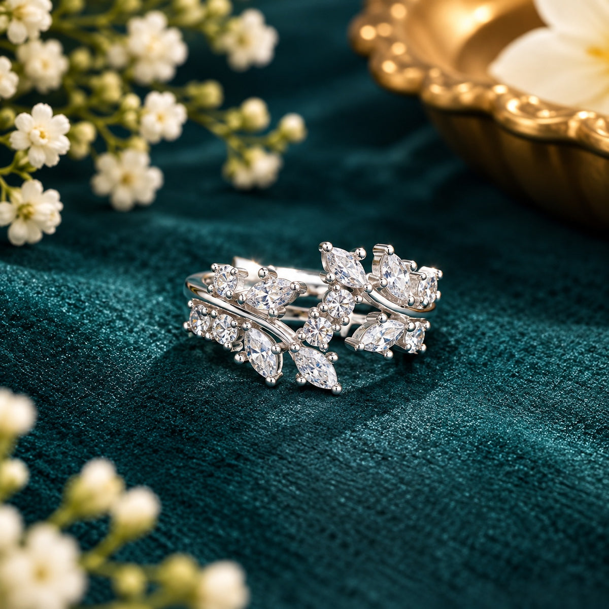 Crystal Vine Ring