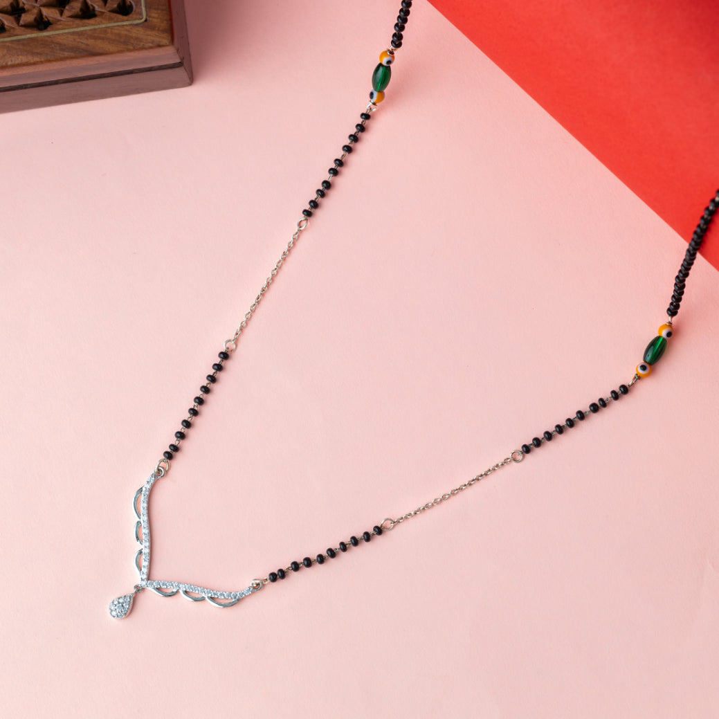 Crystal vow mangalsutra