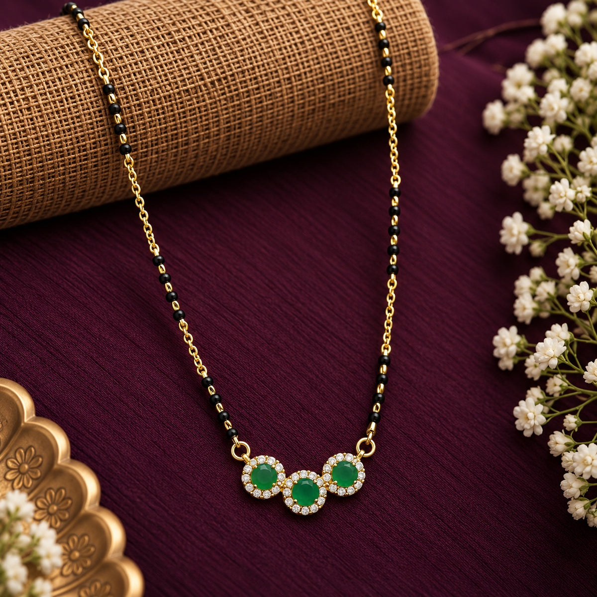 Emerald Mangalsutra
