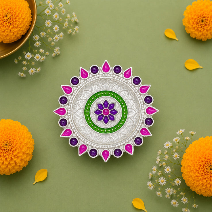 Festive Flower Plate