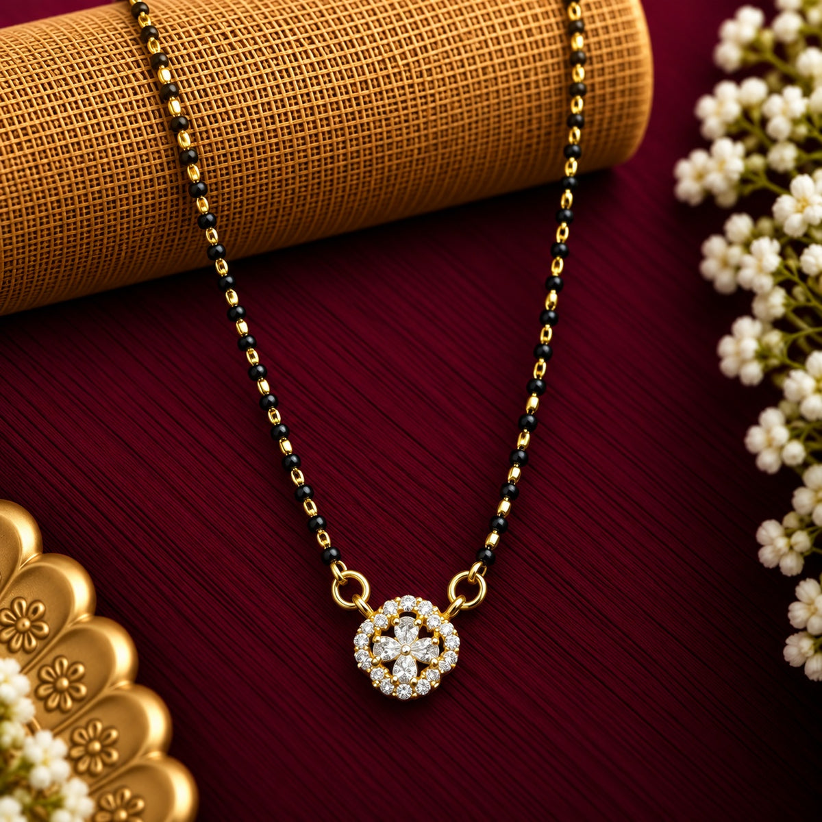 Floral Halo Mangalsutra