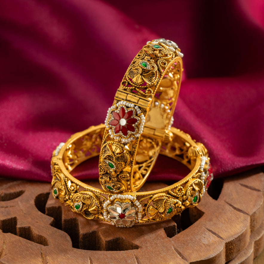 Golden Rajput Bangles