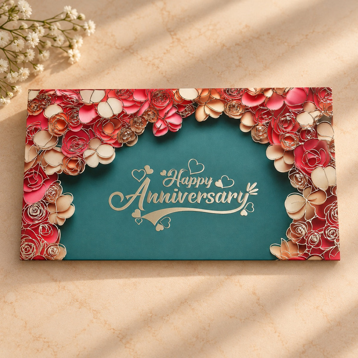 Happy Anniversary Silver Coin Gift Card