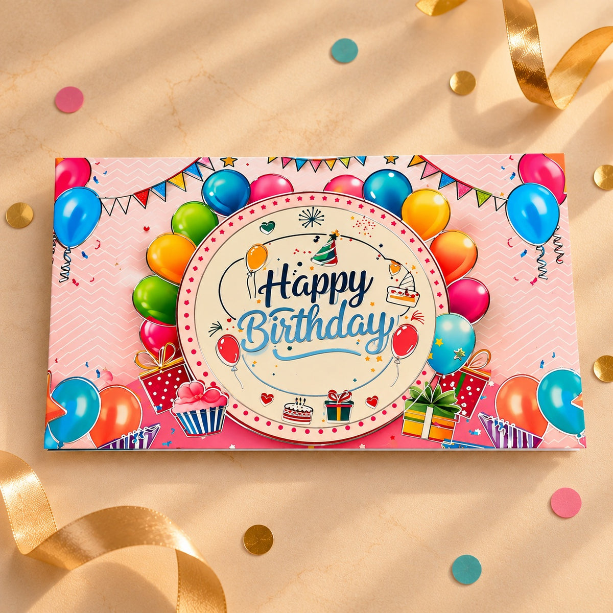 Happy Birthday Silver Coin Gift Card