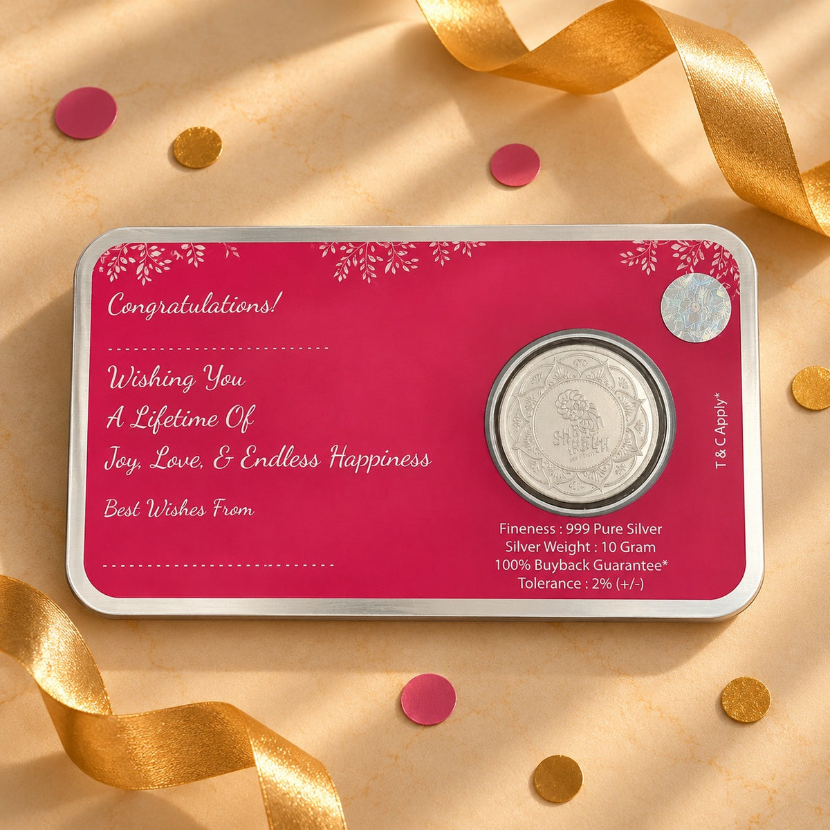Happy Birthday Silver Coin Gift Card
