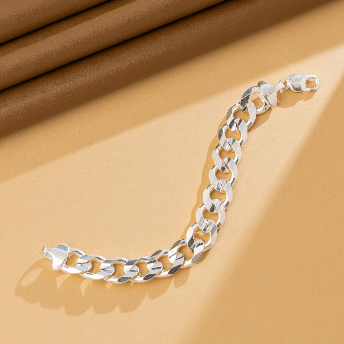 Imperial Cuban Silver Bracelet