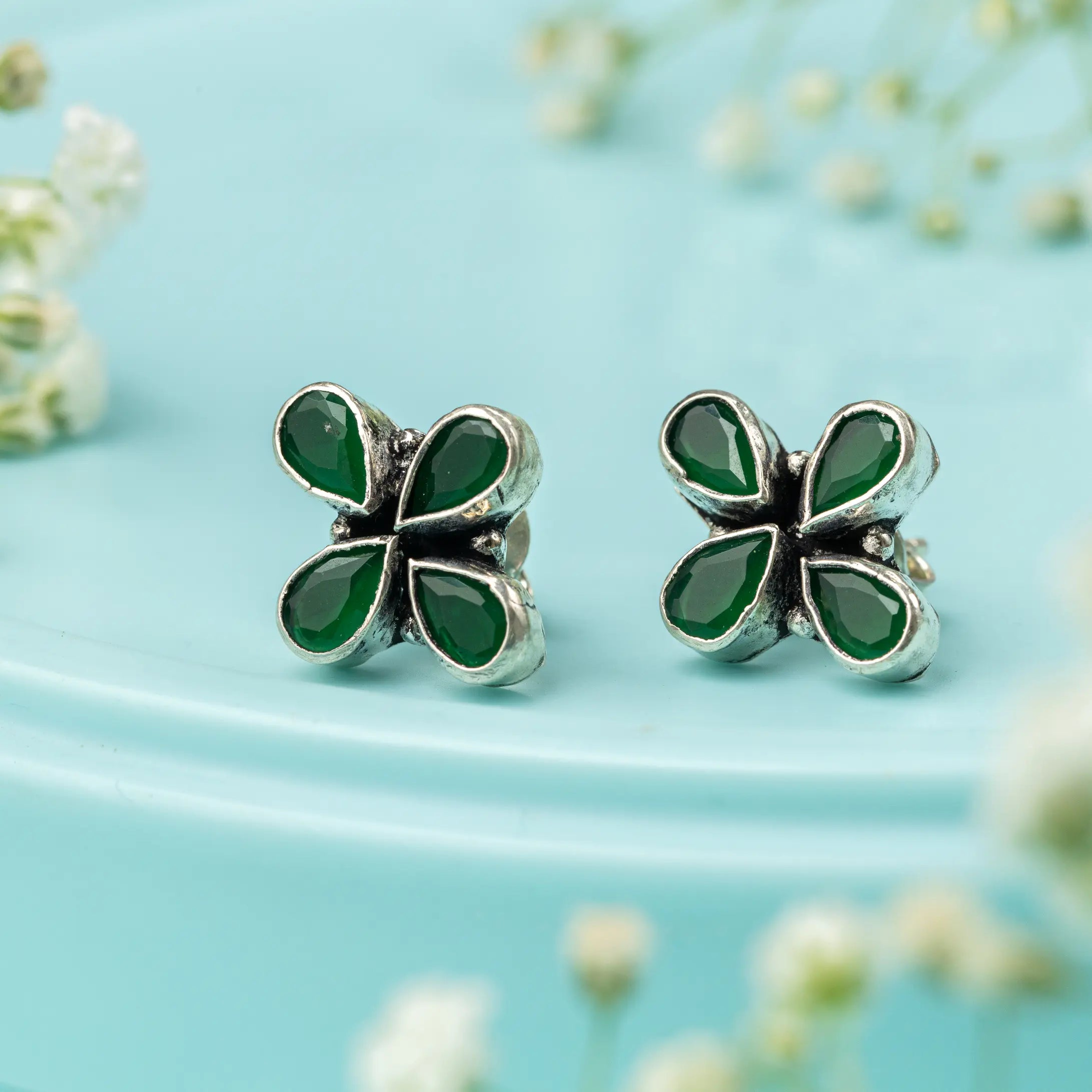 Jade Twinkle Studs