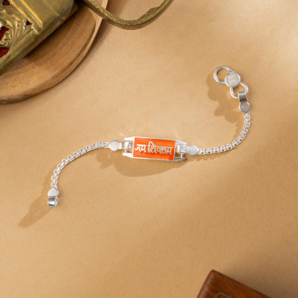Jai Shivray Silver Bracelet
