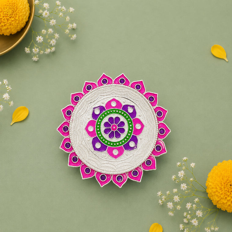 Pink Blossom Chakra Plate