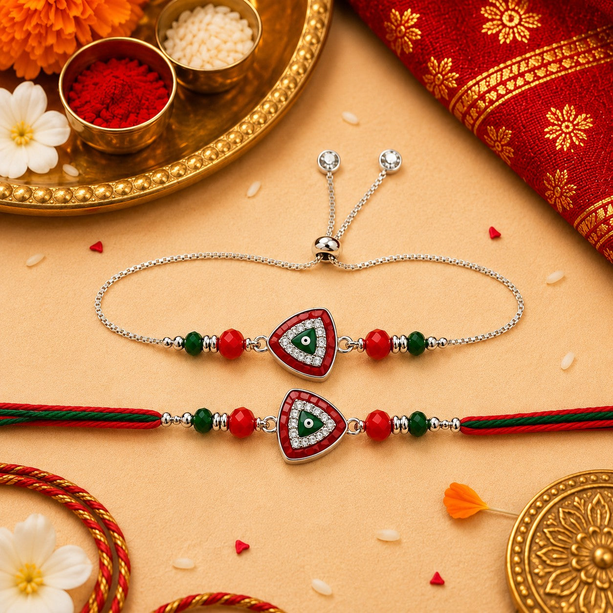 Prem Bandhan Bhai–Bhabhi Rakhi Set