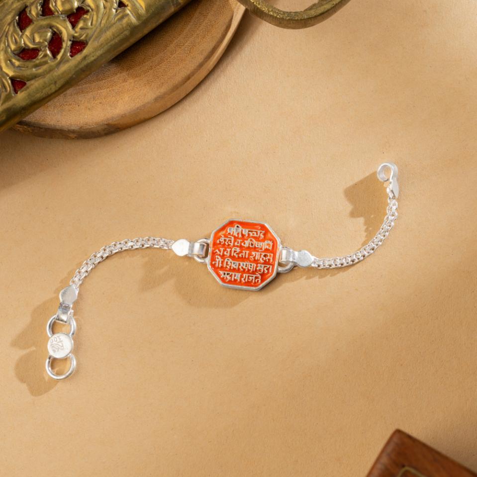 Rajmudra Heritage Silver Bracelet