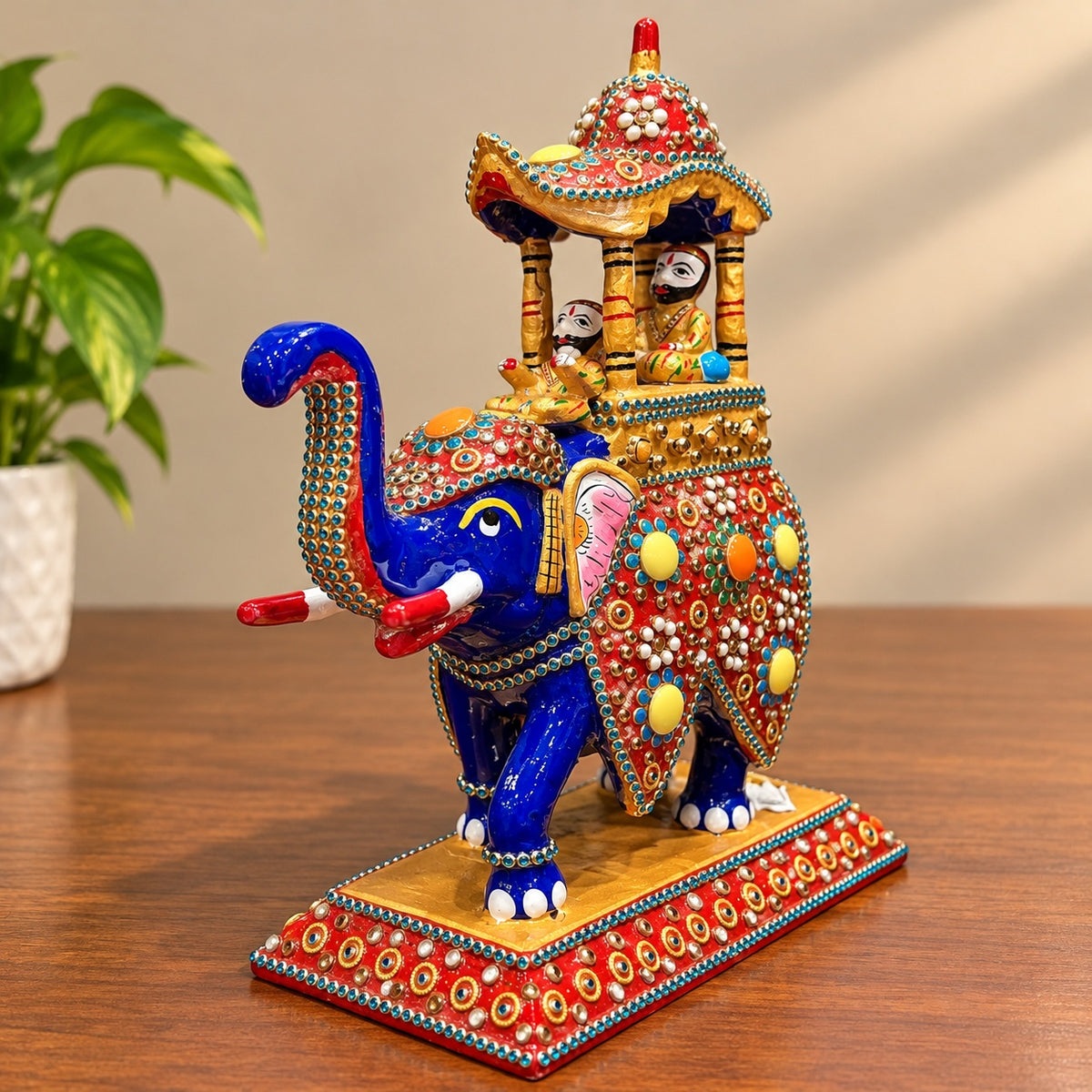 Royal Elephant Ambari Showpiece