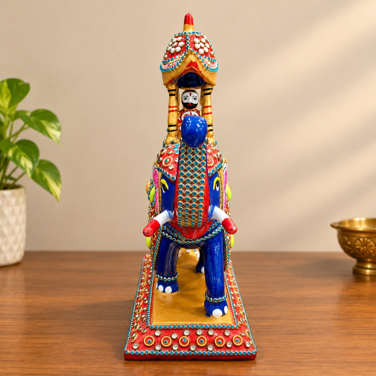 Royal Elephant Ambari Showpiece