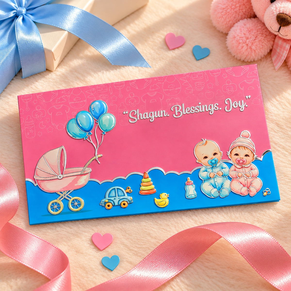 Shagun Baby Blessings Silver Coin Gift Card