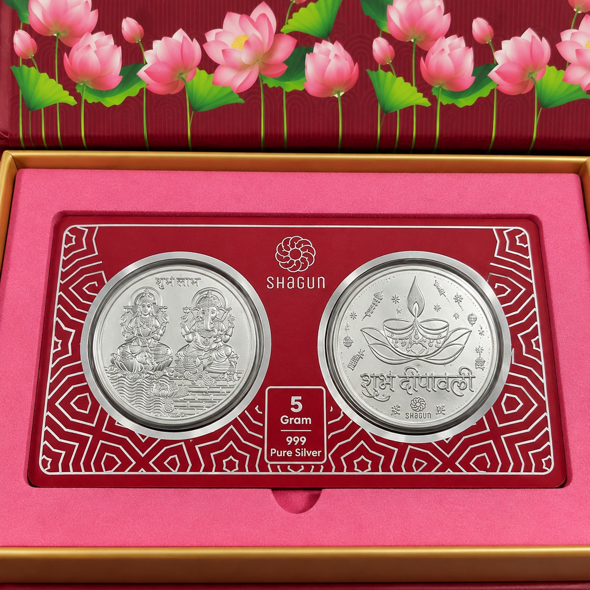 Shubh Shagun Silver Coin Gift Box