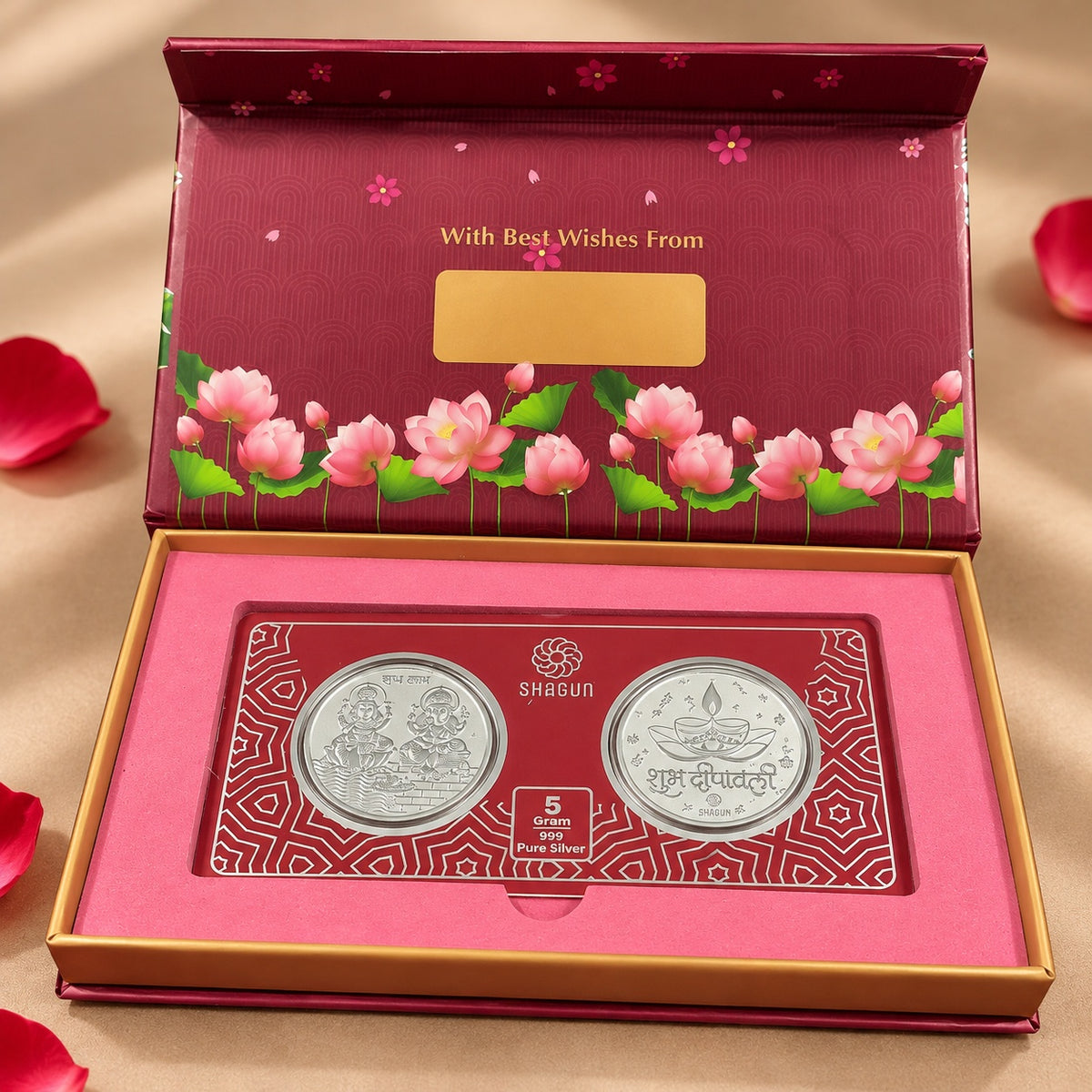 Shubh Shagun Silver Coin Gift Box