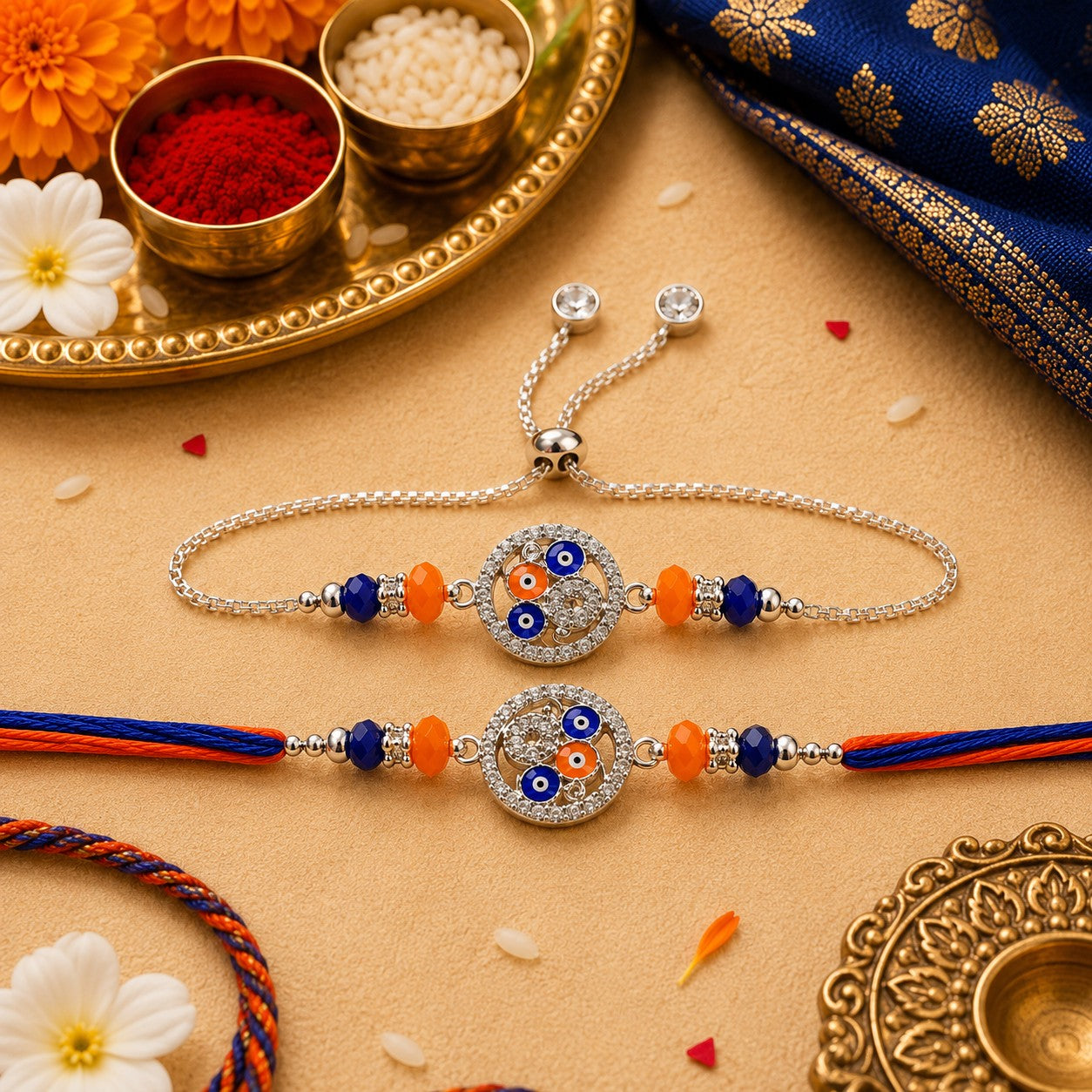 Shubh Drishti Bhai–Bhabhi Rakhi Set
