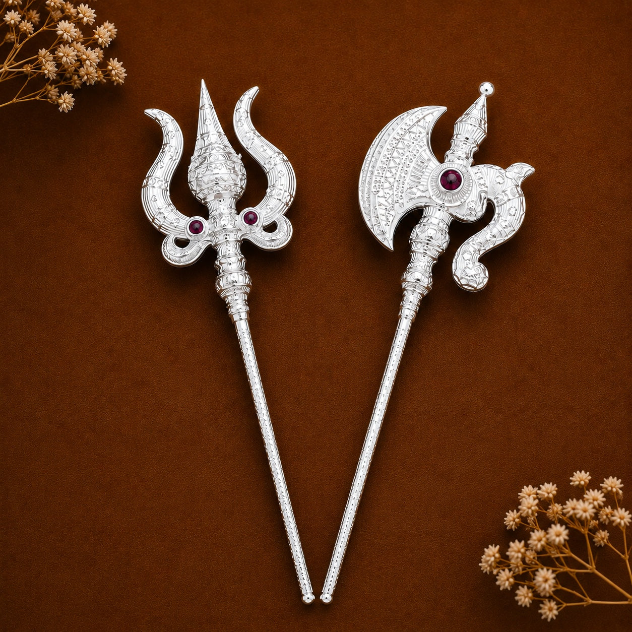 Silver Trishul Parshu