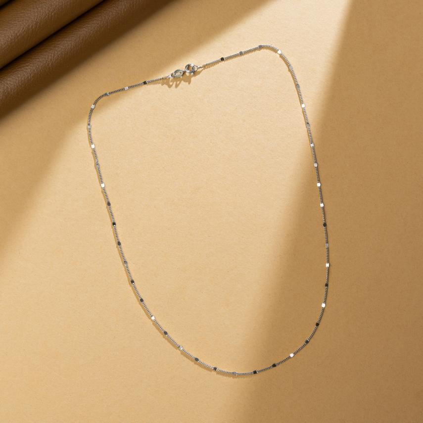 Stellar Bar Silver Chain