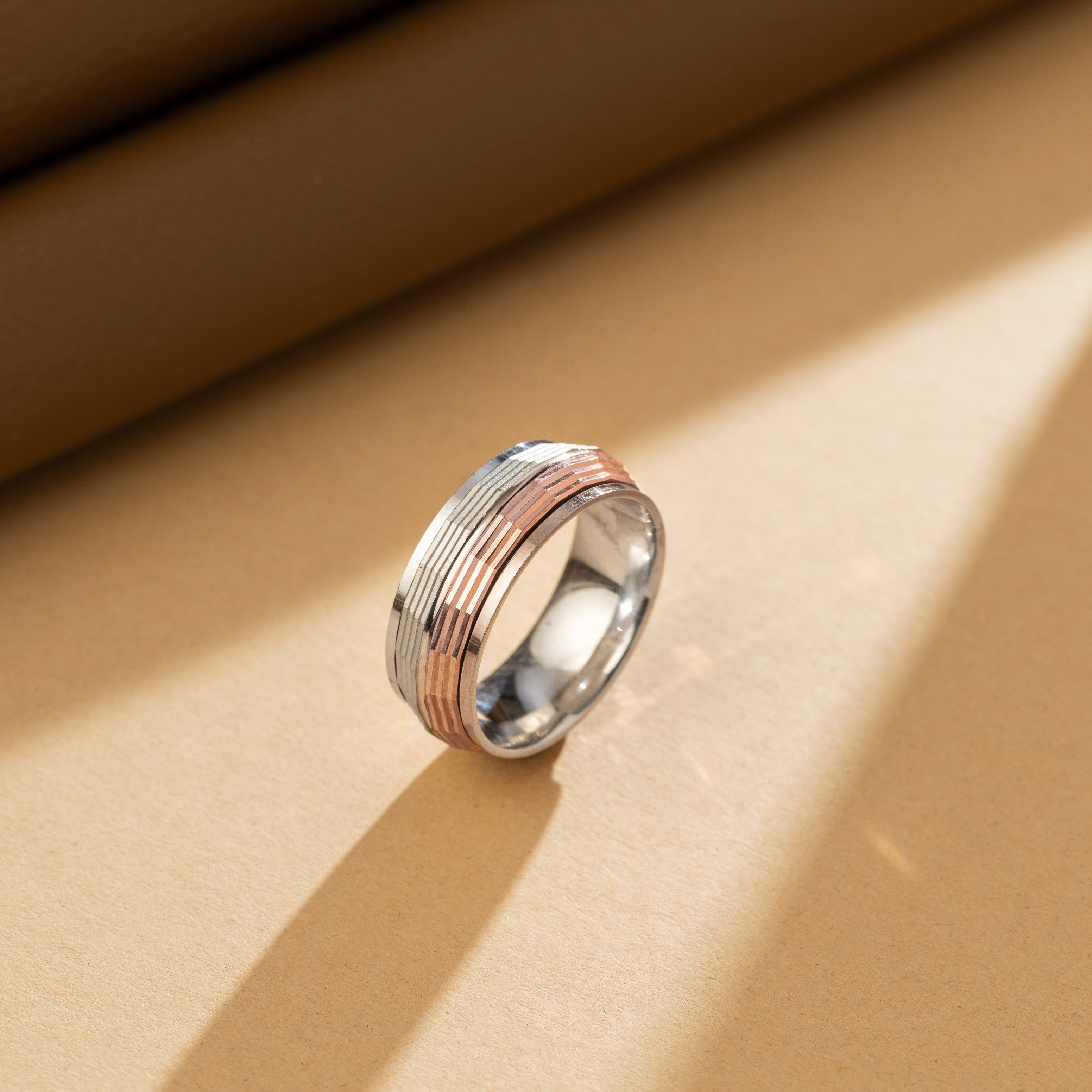 Striato Harmony Band Ring