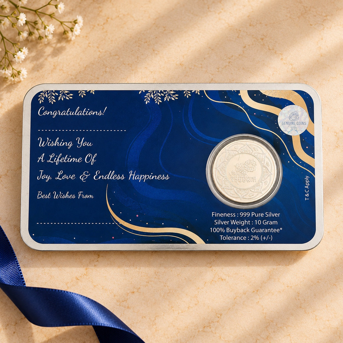 Thank You Silver Coin Gift Card