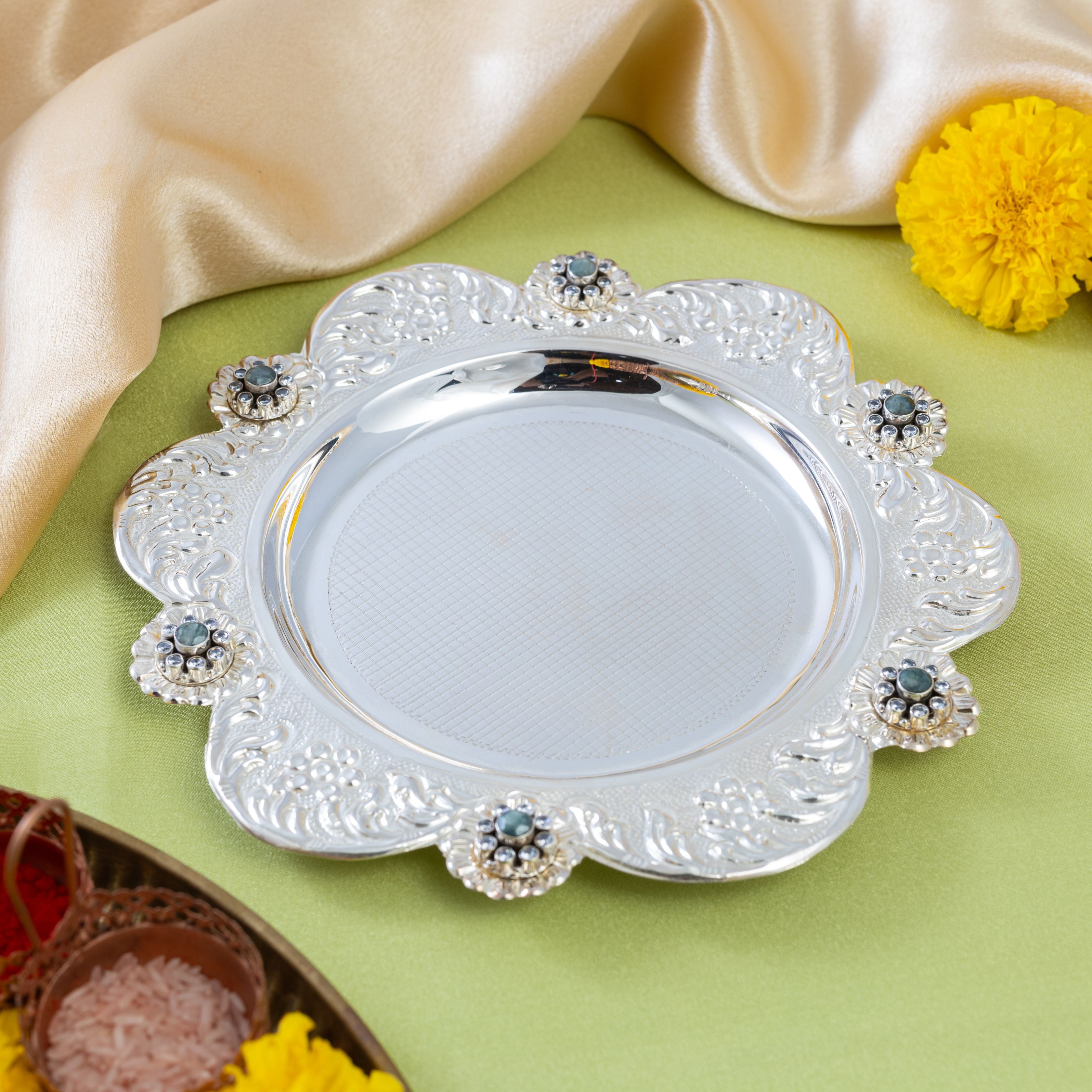 The Radiance of Rituals Pooja Thali