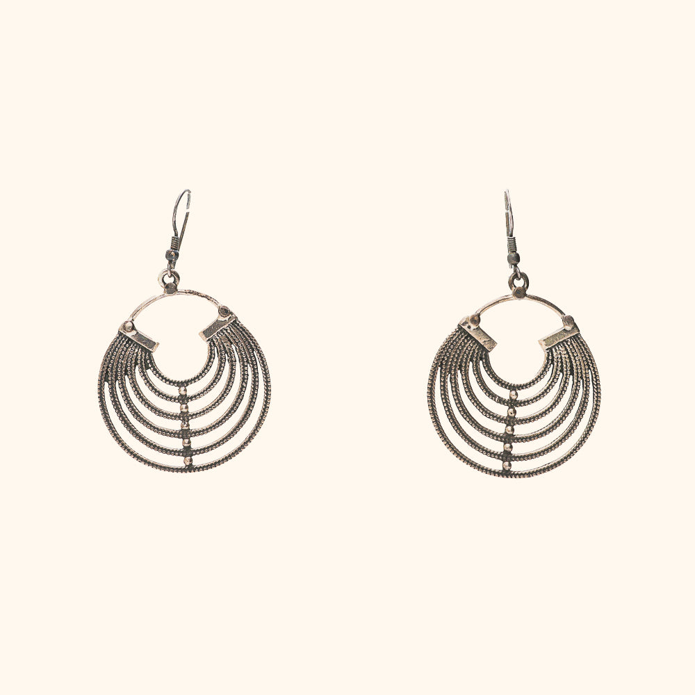 Round Shaped Hanging Earrings