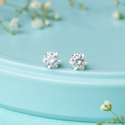 Love, framed in flowers Studs - Medium Size