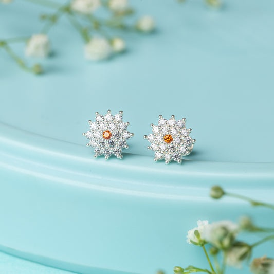 Radiate in Orange Studs