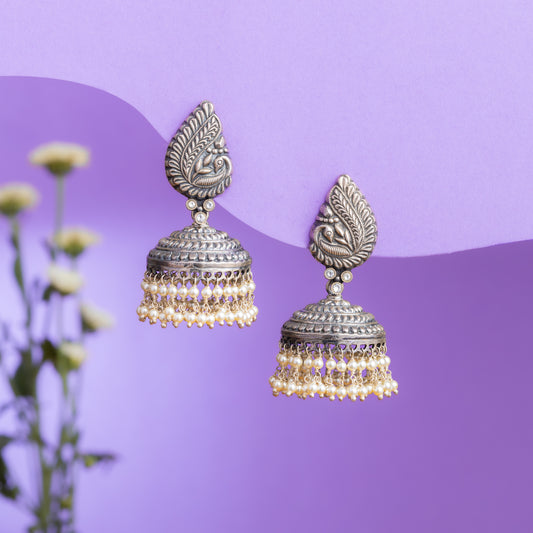 A Dance of Metal and Magic Jhumka