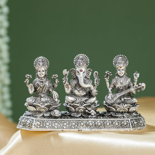 Goddess Saraswati, Goddess Laxmi and Lord Ganpati