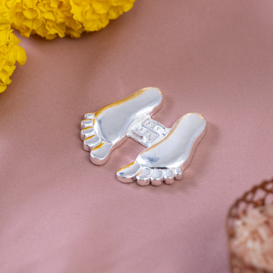 Goddess Laxmiji Charan Paduka - Small