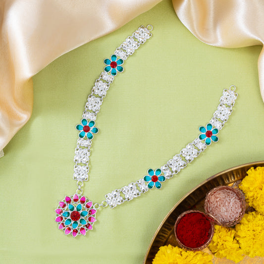 Meenakari Flower Haar