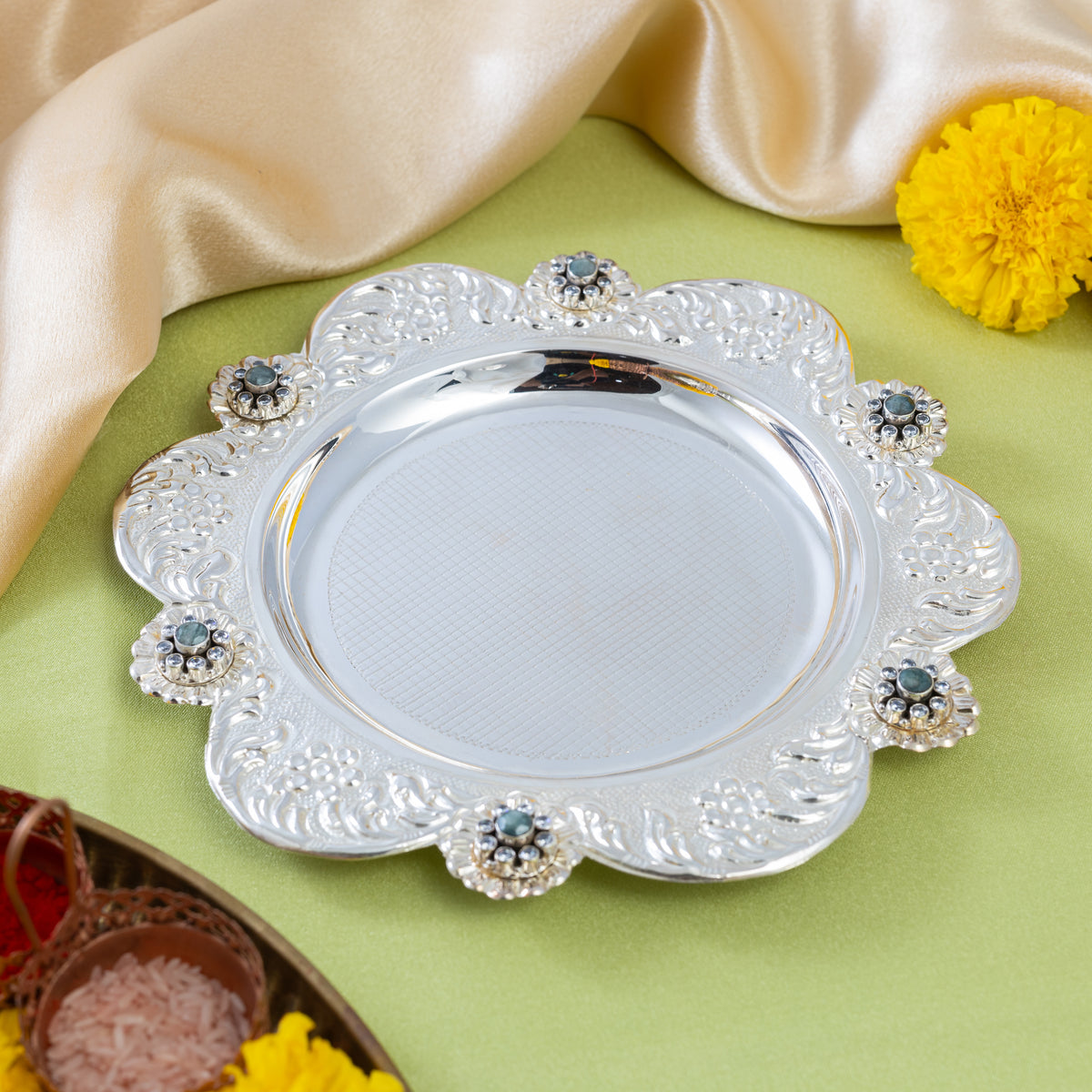 Kundan Pooja Thali