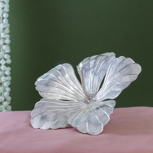 Silver Hibiscus Flower