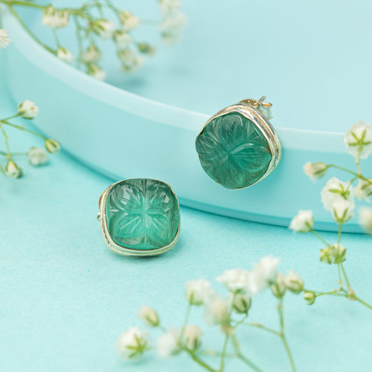 Turquoise Twist Studs