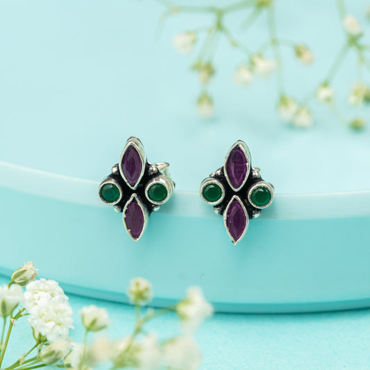 Jade Blush Studs
