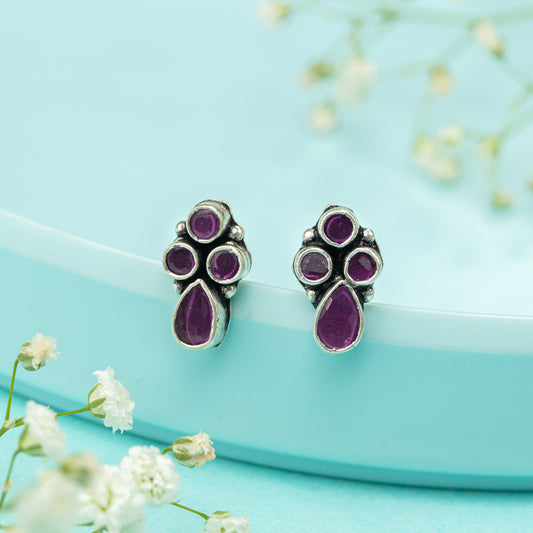 Ruby Gleam Studs