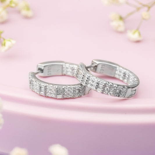 Twilight Sterling Hoops