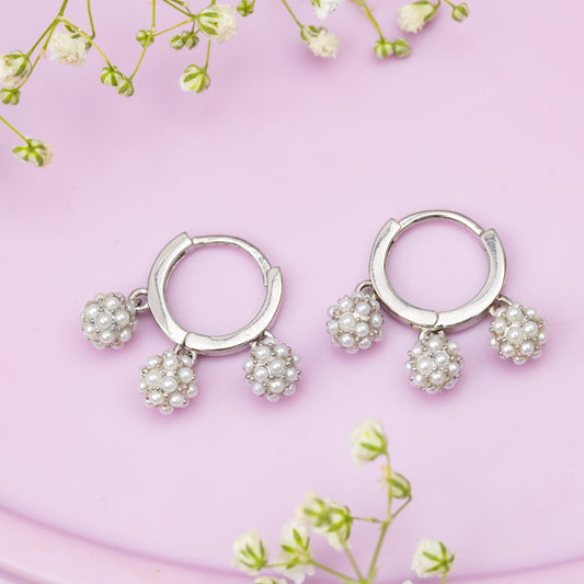 Pearl Luxe Hoops